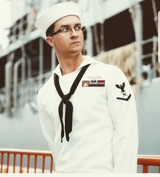 Carlo in Navy dress whites